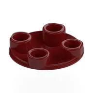 Plate Round 2 x 2 with Rounded Bottom [Boat Stud], Dark Red