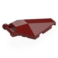 Windscreen 6 x 4 x 1 Hexagonal with Handle, Dark Red