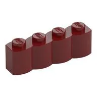 Brick Special 1 x 4 Palisade [aka Log], Dark Red