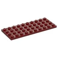Plate 4 x 10, Dark Red