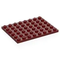 Plate 6 x 8, Dark Red