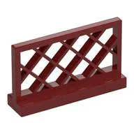 Fence Lattice 1 x 4 x 2, Dark Red