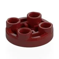 Tile Special Round 2 x 2 Inverted, Dark Red