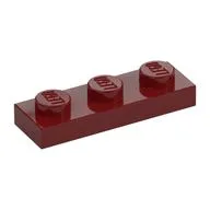 Plate 1 x 3, Dark Red