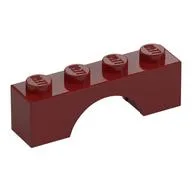 Brick Arch 1 x 4, Dark Red