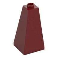 Brick Sloped 75° 2 x 2 x 3 Double Convex, Dark Red