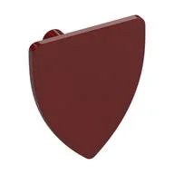 Shield Triangular, Dark Red