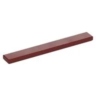 Tile 1 x 8 with Groove, Dark Red