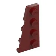 Wedge Plate 4 x 2 Left, Dark Red