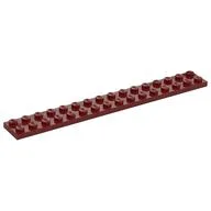 Plate 2 x 16, Dark Red