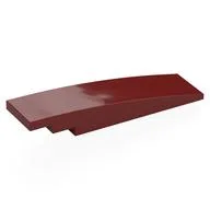 Brick Curved 8 x 2 No Studs, Dark Red