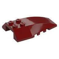 Brick Wedged, Curved 6 x 4 Triple, Dark Red