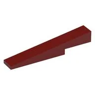 Brick Sloped 1 x 6 x 1 with 1 x 2 x 1/3 Cutout, Dark Red