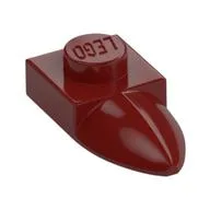 Plate Special 1 x 1 with Tooth, Dark Red