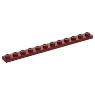 Plate 1 x 12, Dark Red