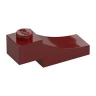 Brick Curved, 3 x 1 with 1/3 Inverted Cutout, Dark Red