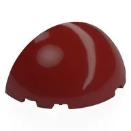 Dome 6 x 3 x 3 Half, Dark Red