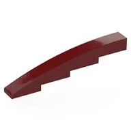 Brick Curved 1 x 8 x 1 2/3, Dark Red