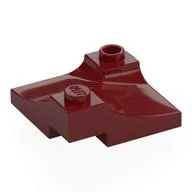 Brick Curved, Internal Double, 3 x 3 with 1/3 Inverted Cutout, Corner, Dark Red