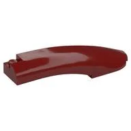 Brick Round, Curved 10 x 2 x 2 with Rounded End Right, Dark Red