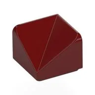 Brick Sloped 30° 1 x 1 x 2/3 Double Concave, Dark Red