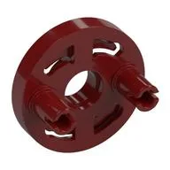 Rotation Joint Socket with 2 Pins, Dark Red