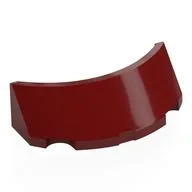 Windscreen 2 x 4 Half Dome, Dark Red