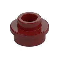 Plate Round 1 x 1 with Open Stud, Dark Red