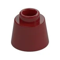 Cone 1.17 x 1.17 x 2/3 (Fez), Dark Red