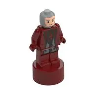 Minifig Trophy Statuette, Garrick Ollivander, Dark Red Outfit, Dark Red