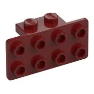 Bracket 1 x 2 - 2 x 4, Dark Red