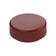 Tile Round 1 x 1, Dark Red