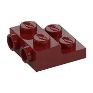 Plate Special 2 x 2 x 2/3 with Two Studs On Side and Two Raised [Solid Anti-stud], Dark Red