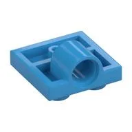 Plate Special 2 x 2 with 1 Pin Hole [Complete Underside Rib], Dark Azure