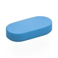 Tile Round 1 x 2, Dark Azure