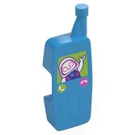 Duplo Telephone with Reinforced Antenna with Spider-Gwen on Lime Background Print, Dark Azure