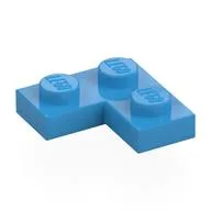 Plate 2 x 2 Corner, Dark Azure