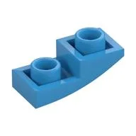 Brick Curved Inverted 2 x 1, Dark Azure