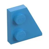 Wedge Plate 2 x 2 Right, Dark Azure