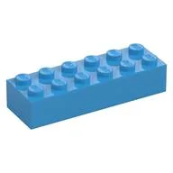 Brick 2 x 6, Dark Azure