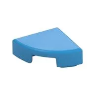 Tile Round 1 x 1 Quarter, Dark Azure