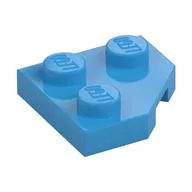 Wedge Plate 2 x 2 Cut Corner, Dark Azure