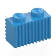 Brick Special 1 x 2 with Grille, Dark Azure