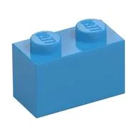 Brick 1 x 2, Dark Azure