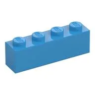 Brick 1 x 4, Dark Azure