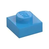 Plate 1 x 1, Dark Azure