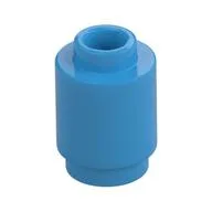 Brick Round 1 x 1 Open Stud, Dark Azure