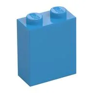 Brick 1 x 2 x 2 with Inside Stud Holder, Dark Azure