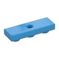 Tile Special 1 x 3 Inverted with Center Hole, Dark Azure