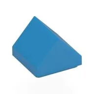Brick Sloped Double 45° 1 x 1, Dark Azure
